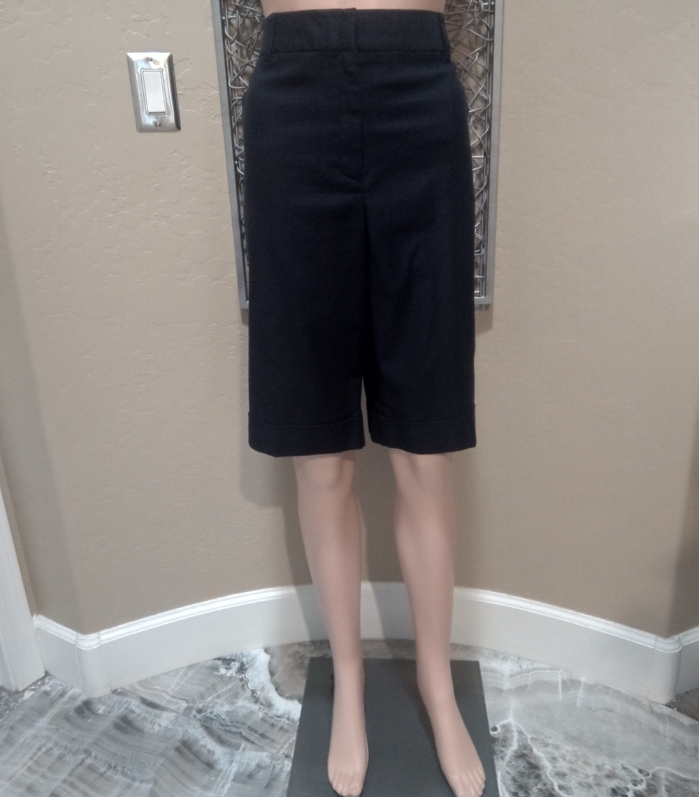 Charter Club Blue 'Katherine' Fit Knee-Length Flat Front Cuffed Dress Shorts